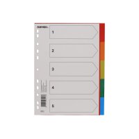 NOVOOO Register PP A4 40979 multicolor 5-teilig