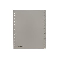 NOVOOO Register PP A4+ 40961 grau A-Z 24-teilig