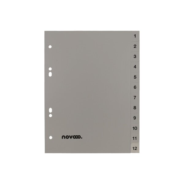 NOVOOO Répertoires PP A5 40977 gris 1-12