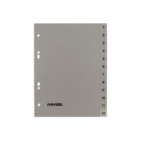 NOVOOO Register PP A5 40977 grau 1-12