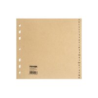 NOVOOO Kartonregister 3/4 H. 40626 chamois A-Z 24-teilig
