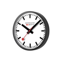 MONDAINE Wanduhr 250mm A990CLOCK12S schwarz