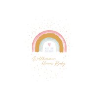 ABC Carte de voeux Baby B6 52654 Arc en ciel