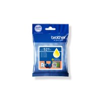 BROTHER Tintenpatrone yellow LC-521Y DCP-J1360DW 500 Seiten