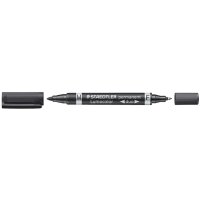 STAEDTLER Marqueur permanent 348 Lumocolor duo, rouge