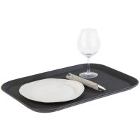 APS Serviertablett NOSLIDE, 530 x 25 x 325 mmm schwarz