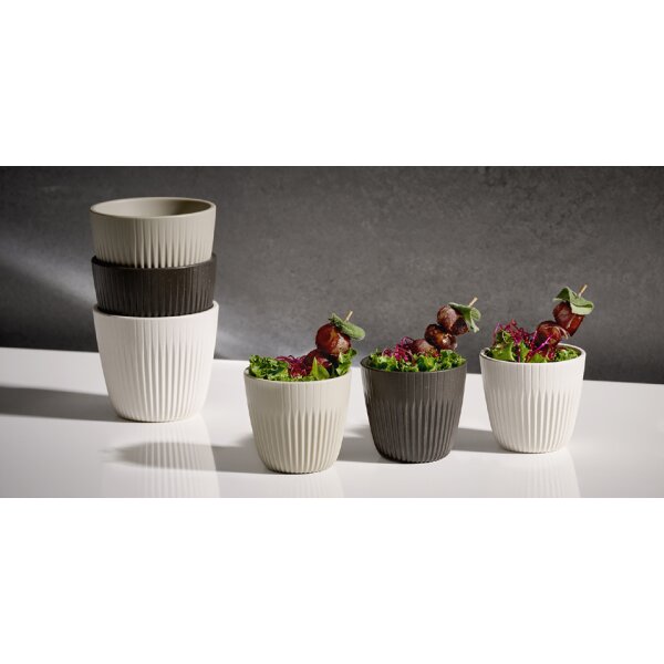 APS Schale LINEO, 180 ml, braun, 6er Set