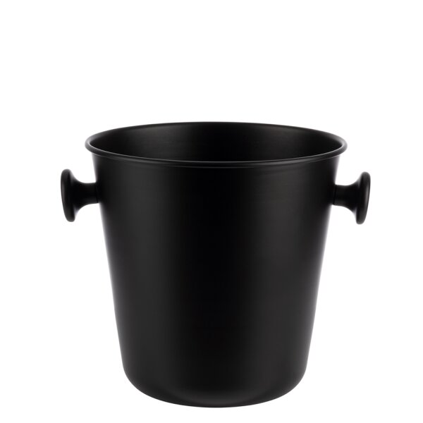 APS Seau à vin/champagne avec 2 poignées, 8 litres, noir