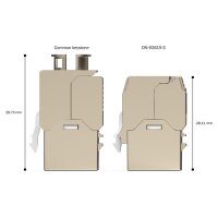 DIGITUS Boîtier compact pour module Keystone,...