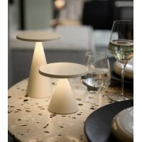 APS Lampe de bureau rechargeable à LED CONE, blanc