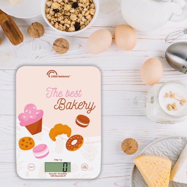 Little balance Küchenwaage c-Slim Bakery, USB-C Anschluss