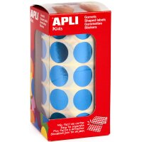 APLI kids Sticker "Rund", auf Rolle, metallic-grün