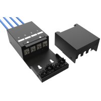 DIGITUS Boîtier de point de consolidation, 4 ports,...