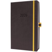 sigel Buchkalender Linescape 2026, ca. A5, dunkelgrau