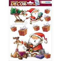 HERMA Weihnachts-Fensterbild "Sterne", gold