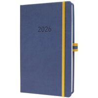 sigel Buchkalender Linescape 2026, ca. A5, blau