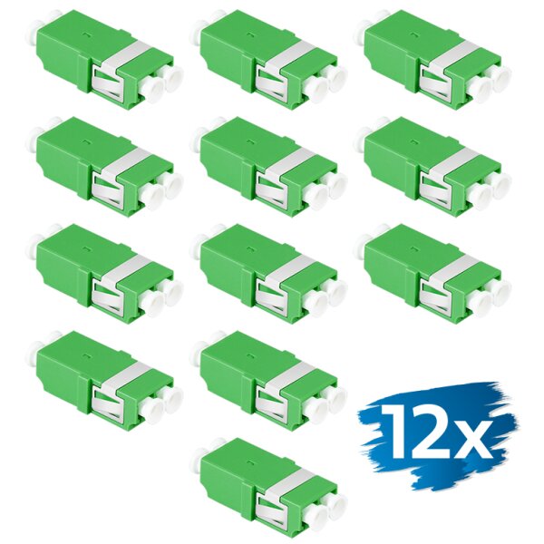 LogiLink Set de coupleurs fibre optique, sans bride, vert