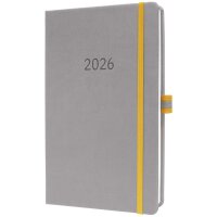 sigel Buchkalender Linescape 2026, ca. A5, hellgrau