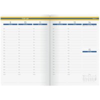 sigel Buchkalender Linescape 2026, ca. A5, braun