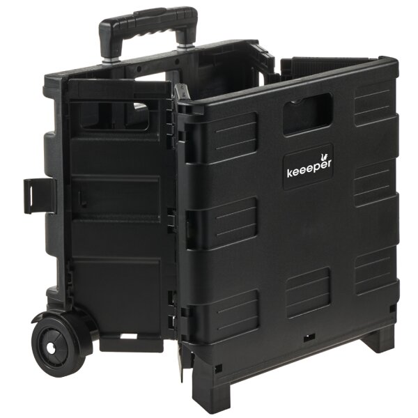 keeeper Chariot de transport olli avec boîte pliante, 45 L