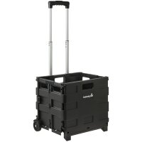 keeeper Chariot de transport olli avec boîte pliante, 45 L