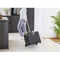 keeeper Chariot de transport olli avec boîte pliante, 45 L