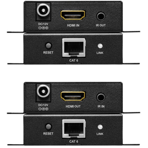 LogiLink 4K HDMI-Extender-Set über LAN, 70 m, schwarz
