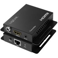 LogiLink 4K HDMI-Extender-Set über LAN, 70 m, schwarz