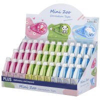 PLUS JAPAN Korrekturroller "Mini Zoo", 5 mm x 6...