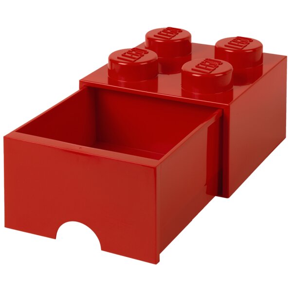 LEGO Schubladenbox STORAGE BRICK DRAWER 4, 1 Schub, rot