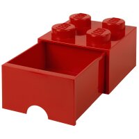 LEGO Schubladenbox STORAGE BRICK DRAWER 4, 1 Schub, rot