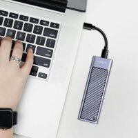 LogiLink Boîtier USB 3.2 Gen 2x2 pour M2 NVMe & SATA SSD