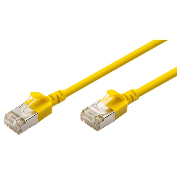 DIGITUS Câble de brassage Slim, cat. 6A, F/FTP, 7,0 m, gris