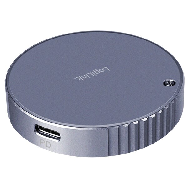 LogiLink Boîtier SSD USB 3.2 Gen2 magnétique, gris