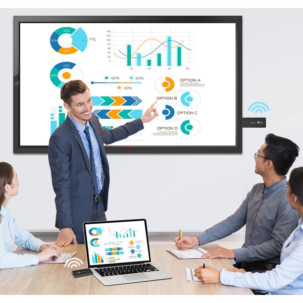 LogiLink Wireless HDMI Extender Set, 4K 30Hz, 30 m, schwarz