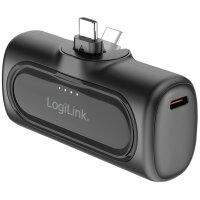LogiLink Powerbank, 5.000 mAh, 2x USB-C, weiss