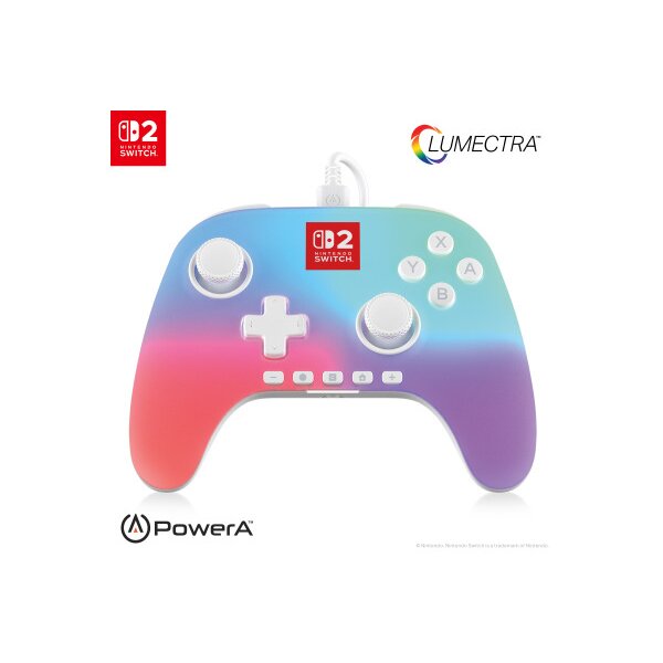 POWER A Advantage Wired Controller NSGP0524-01 NSW2, Lumectra White