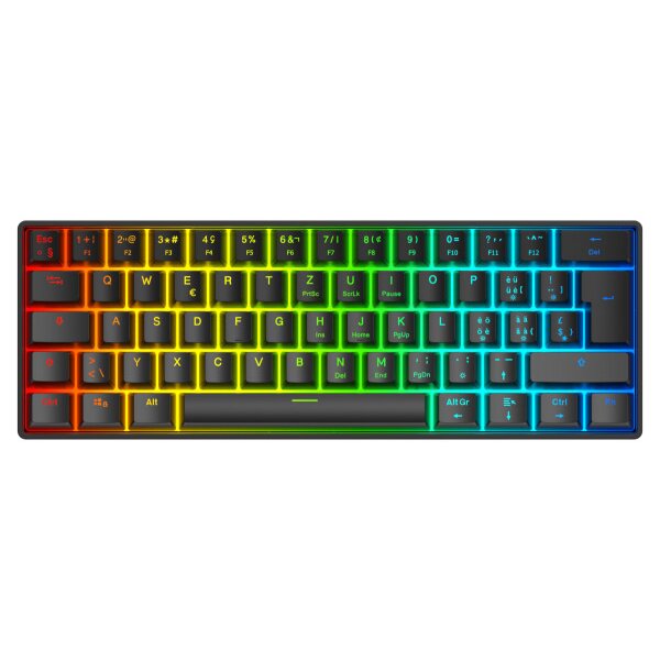 DELTACO Mechanical Keyboard DK470 GAM-175-CH Hot-Swap,KTT Switches,Black
