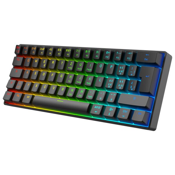DELTACO Mechanical Keyboard DK470 GAM-175-CH Hot-Swap,KTT Switches,Black