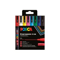 POSCA Marker 0.9-1.3mm PC-3M 8P 8 Farben ass.