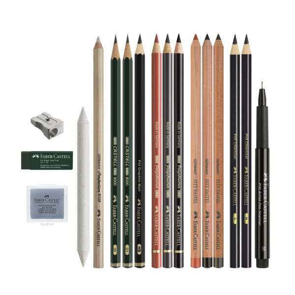 FABER-CASTELL K&uuml;nstler-Set Discovery, 17-teilig