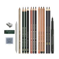 FABER-CASTELL Künstler-Set Discovery, 17-teilig