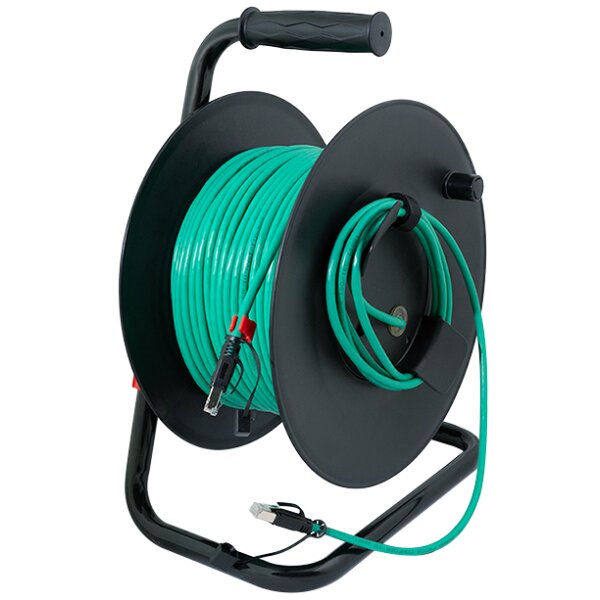 LogiLink Netzwerk-Kabeltrommel, Kat.6A, S FTP, bestückt