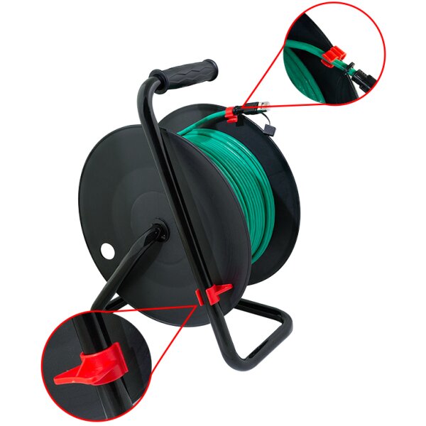 LogiLink Netzwerk-Kabeltrommel, Kat.6A, S FTP, bestückt