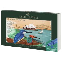 FABER-CASTELL Feutre PITT artist pen, set de 12 Sydney
