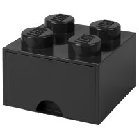 LEGO Schubladenbox STORAGE BRICK DRAWER 4, 1 Schub, schwarz