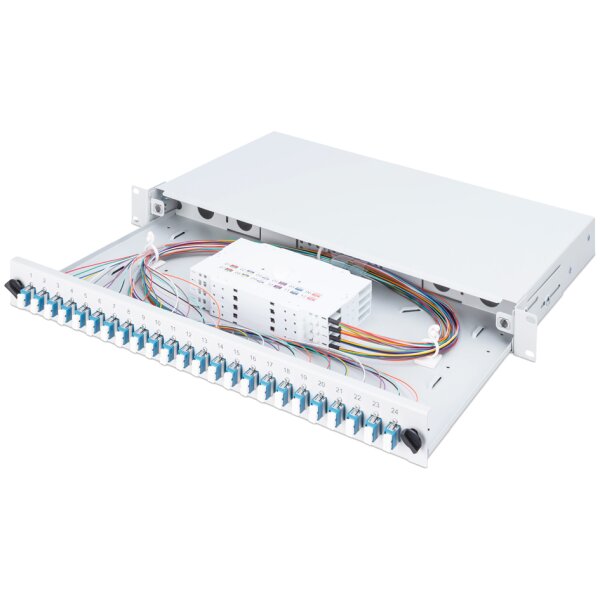 DIGITUS Boîte dépissure à fibre optique 19, 12x LC, OS2