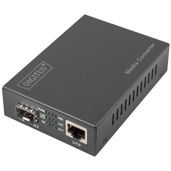 DIGITUS Convertiseur média, 10 Gigabit, 1x RJ45 / 1x SFP