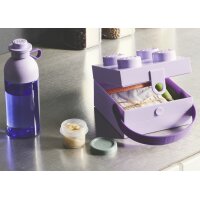 LEGO Brotdose mit Tragegriff, hellblau-transluzent