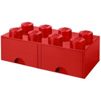 LEGO Brique tiroir STORAGE BRICK DRAWER 8, 2 tiroirs, bleu